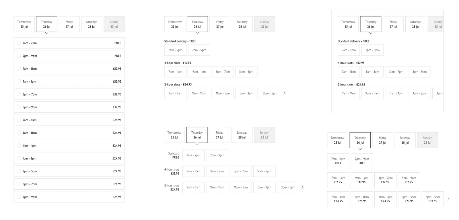 Ideation process - exploring different concepts